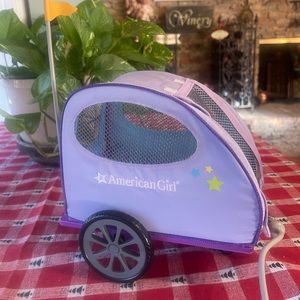 Purple American Girl Bike Pet carrier trailer